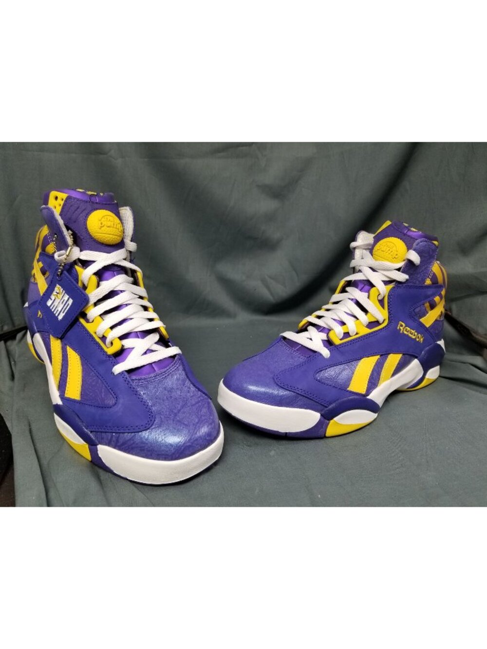 Reebok Shaq Attaq LSU Tigers M40343 Size 10 BRAND NEW NO BOX!